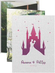 Klick: Details zu Foto-Leporello Hochzeit "Castle" anzeigen Foto-Leporello Hochzeit Castle Leporello pink