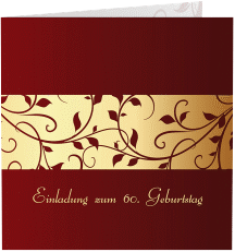 Einladung 60. Geburtstag "Hermann/Hermine"
