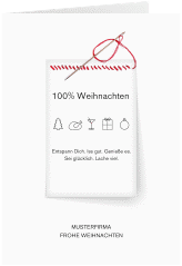 Klick: Details zu Geschäftliche Weihnachtskarte "Weihnachtshinweis" anzeigen Geschäftliche Weihnachtskarte "Weihnachtshinweis"