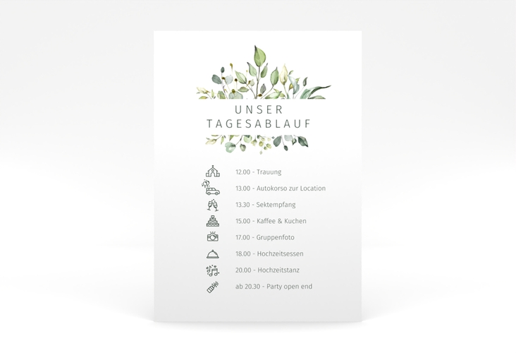 Tagesablauf Poster Hochzeit Enchanting 50 x 70 cm Poster
