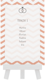 Klick: Details zu Tischaufsteller Hochzeit "Avery" anzeigen Tischaufsteller Hochzeit "Avery" Tischaufsteller weiss