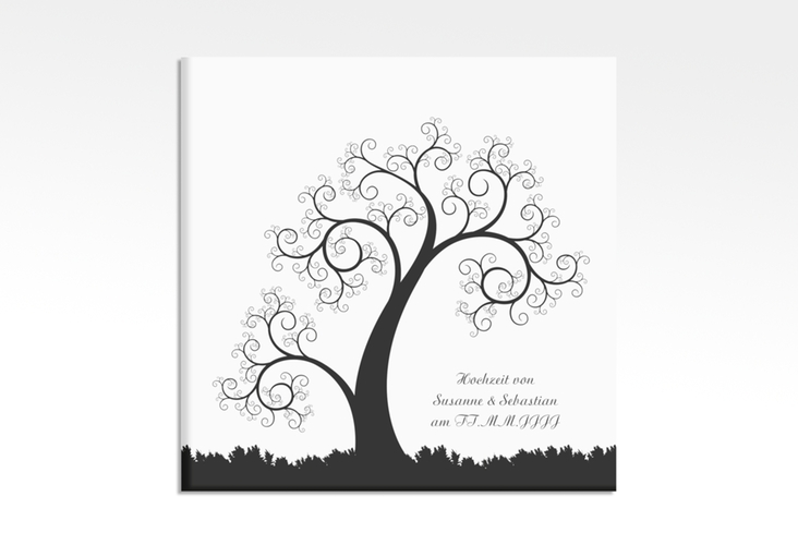 Wedding Tree Leinwand Hochzeitsbaum George (bis 60 Gäste) 30 x 30 cm