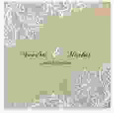Gästebuch Selection Hochzeit Lace Leinen-Hardcover beige in Leinen-Optik mit weißer Spitze