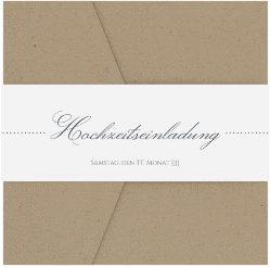Klick: Details zu Hochzeitseinladung "Pure" anzeigen Hochzeitseinladung "Pure" Pocketfold grau
