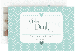 Klick: Details zu Dankeskarte Taufe "Fancy" anzeigen Dankeskarte Taufe "Fancy"