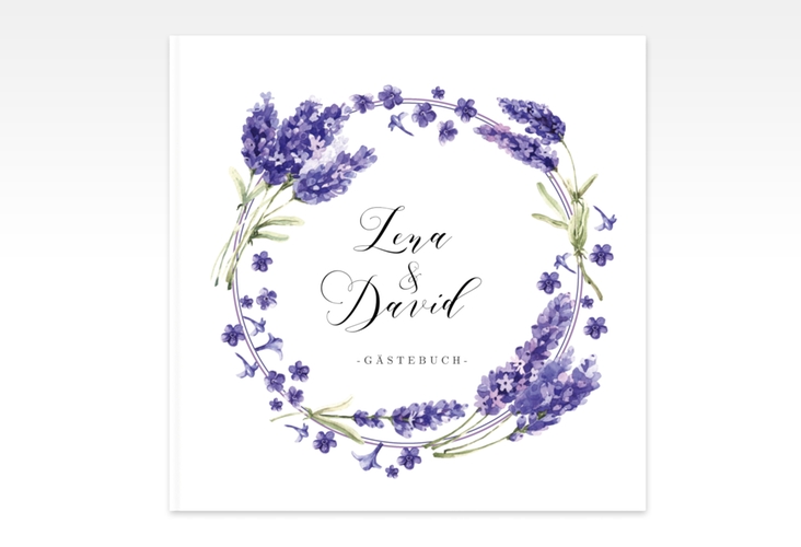 Gästebuch Creation Hochzeit Lavendel 20 x 20 cm, Hardcover