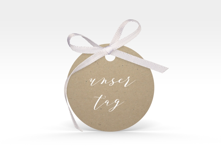 Geschenkanhänger Hochzeit Naturelove Geschenkanhänger, rund weiss