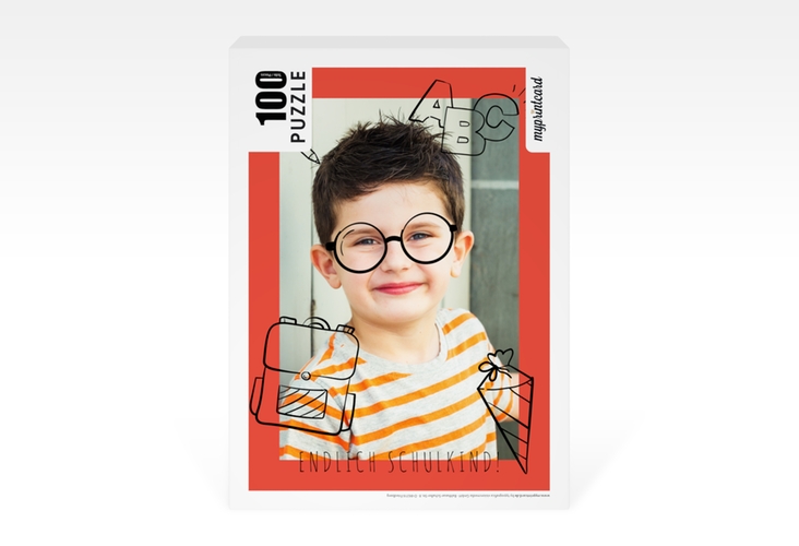 Fotopuzzle 100 Teile Schaberbnack 100 Teile rot