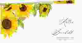 Hochzeitseinladung "Sonnenblume"