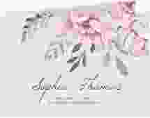 Dankeskarte Hochzeit "Blooming" A6 Klappkarte quer rosa