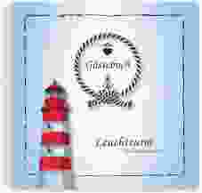 Gästebuch Ferienwohnung Leuchtturm Ringbindung blau