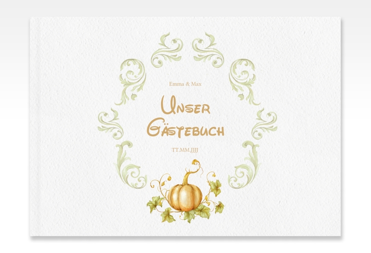 Gästebuch A4 quer Märchenhaft A4 quer, Hardcover gruen
