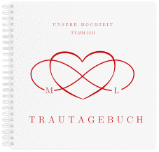 Klick: Details zu Trautagebuch Hochzeit "Infinity" anzeigen Trautagebuch Hochzeit Infinity Trautagebuch Hochzeit rot