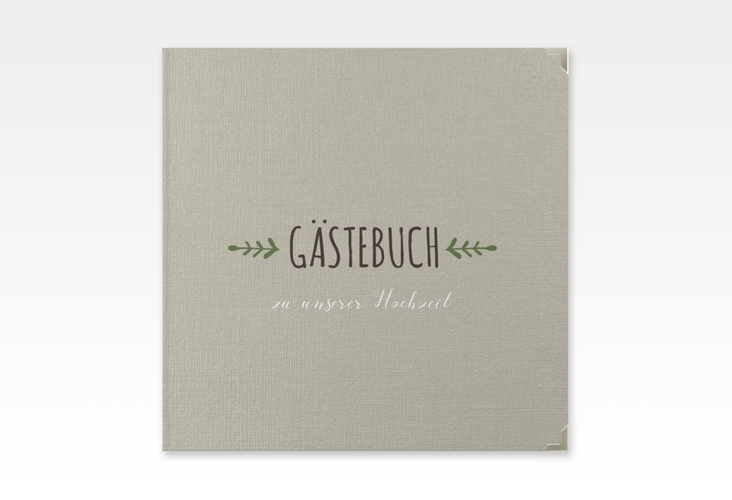 Gästebuch Selection Hochzeit Eden Leinen-Hardcover gruen
