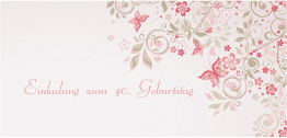 Einladung 40. Geburtstag "Marianne"