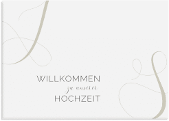 Willkommensschild Leinwand "Eheschließung"