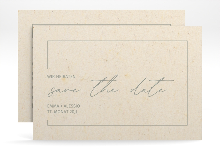 Save the Date-Karte Simple Line A6 Karte quer hochglanz