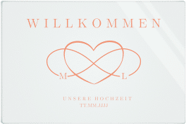 Klick: Details zu Willkommensschild Acryl "Infinity" anzeigen Willkommensschild Acryl Infinity 60 x 40 cm Acryl apricot