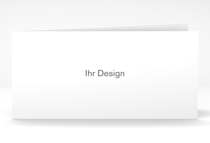 Blanko DIN lang Klappkarte lange Klappkarte quer hochglanz