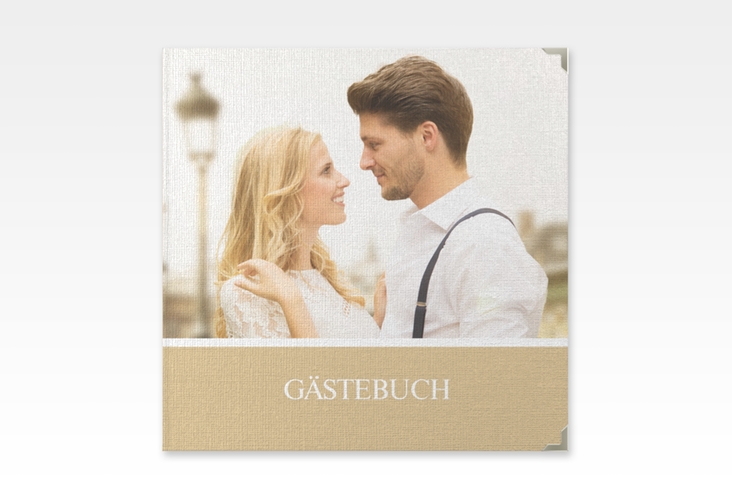 Gästebuch Selection Hochzeit Balance Leinen-Hardcover beige