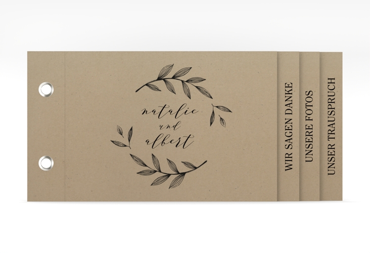 Danksagung Hochzeit  "Naturelove" Booklet