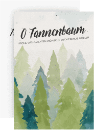 Klick: Details zu Weihnachtskarte "Tannenwald" anzeigen Weihnachtskarte "Tannenwald"