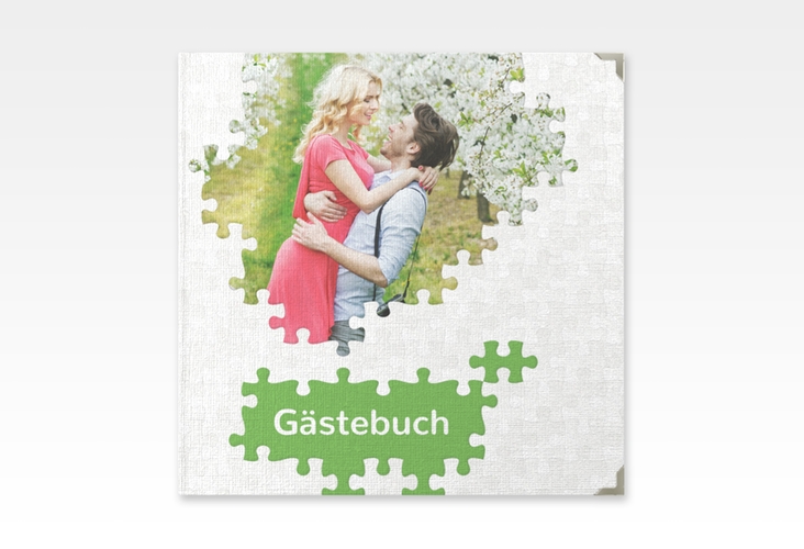 Gästebuch Selection Hochzeit Puzzle Leinen-Hardcover
