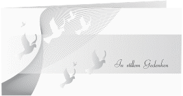 Danksagungskarte Trauer "Taube"