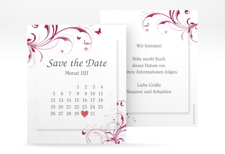 Save the Date-Kalenderblatt Palma Kalenderblatt-Karte