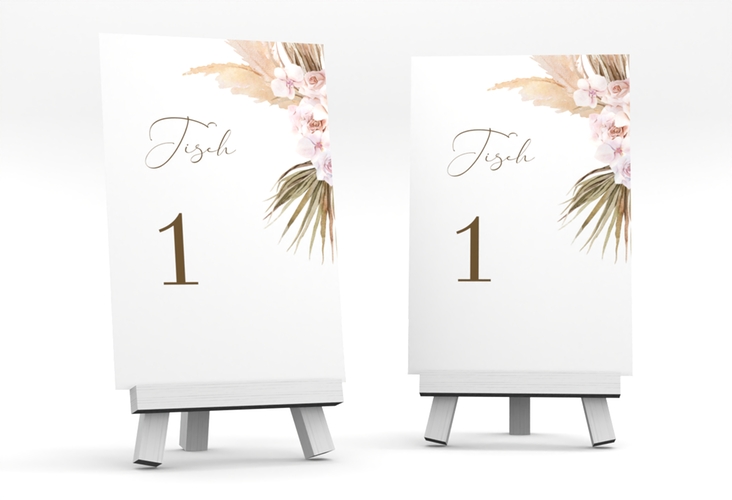 Tischnummer Hochzeit Nude Tischaufsteller