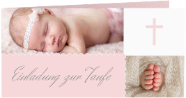 Klick: Details zu Taufeinladung "Blossom" anzeigen Taufeinladung "Blossom"