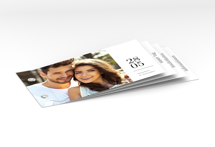 Hochzeitseinladung Minimal Booklet