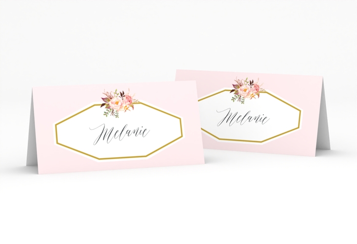 Tischkarte Hochzeit Prachtvoll Tischkarten rosa