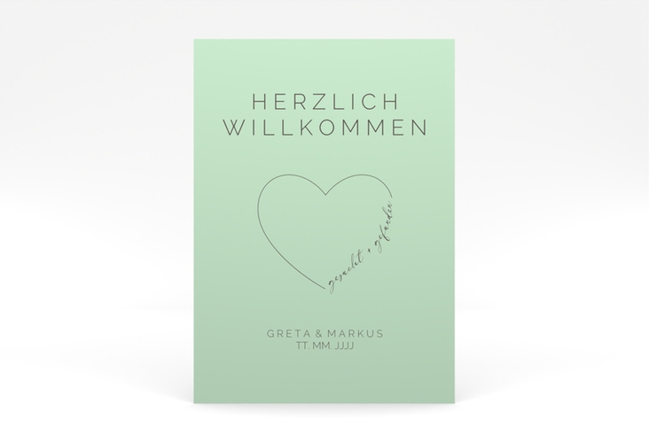 Willkommensschild Poster Lebenstraum 50 x 70 cm Poster mint