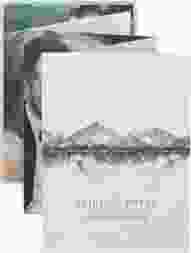 Leporello Bergliebe Leporello grau mit Gebirgspanorama für Berghochzeit