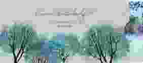 Hochzeitseinladung Winterhochzeit Einsteckkarte blau