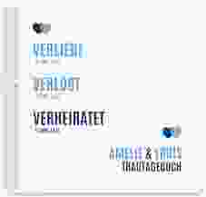 Trautagebuch Hochzeit Couple Trautagebuch Hochzeit blau