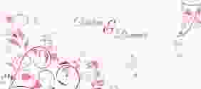 Hochzeitseinladung Lilly Einsteckkarte pink
