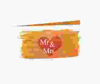 Inviti matrimonio collezione Fuerteventura lange Klappkarte quer orange