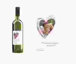 Etichette vino matrimonio collezione Tolone Etikett Weinflasche 4er Set fucsia