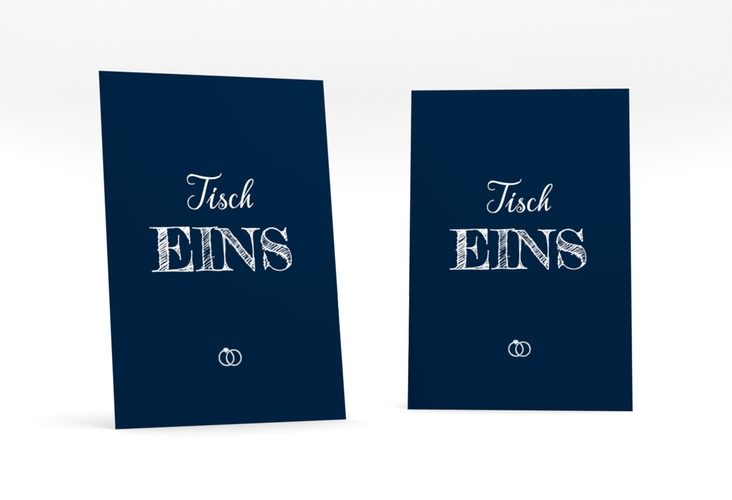 Tischnummer Hochzeit Rise Tischaufsteller blau
