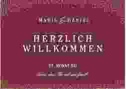 Willkommensschild Poster Glitter 70 x 50 cm Poster rot