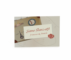 Klick: Details zu Inviti fidanzamento matrimonio collezione Catania anzeigen Inviti fidanzamento matrimonio collezione Catania A6 Postkarte
