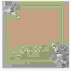 Gästebuch Selection Hochzeit Eucalypt Leinen-Hardcover Kraftpapier mit Eukalyptus und edlem Rahmen