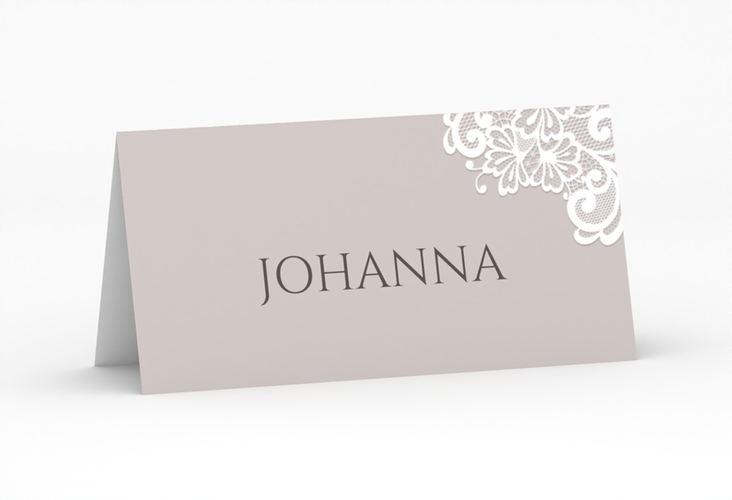 Tischkarte Hochzeit Vintage Tischkarten mit floraler Spitze