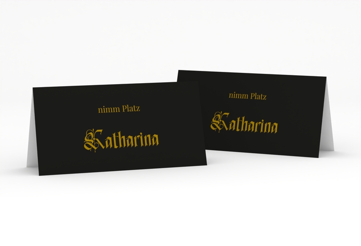 Tischkarte Hochzeit Wednesday Tischkarten schwarz