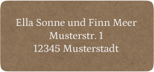 Absenderetikett Hochzeit Leuchtturm 45,7 x 21,2 mm Kraftpapier