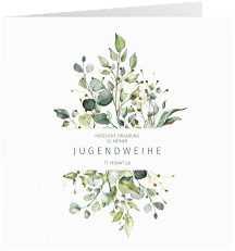 Einladung Jugendweihe "Verdoyant"