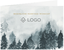 Geschäftliche Weihnachtskarte "Winterland"