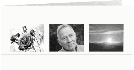 Danksagungskarte Trauer "Trilogie"